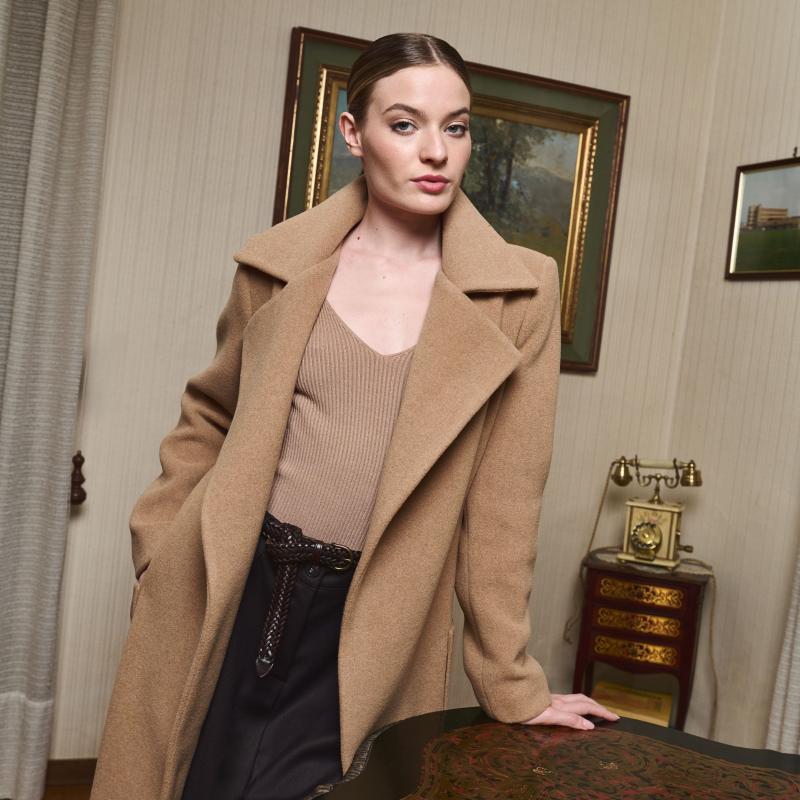 Spencer Clothing - Outfit pantalone Grisù, body misto lana e cappotto Bing